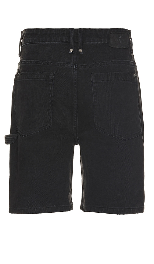 Shop Thrills Slacker Denim Short In Dusk Black