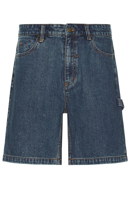 Thrills Slacker Denim Short In Blue