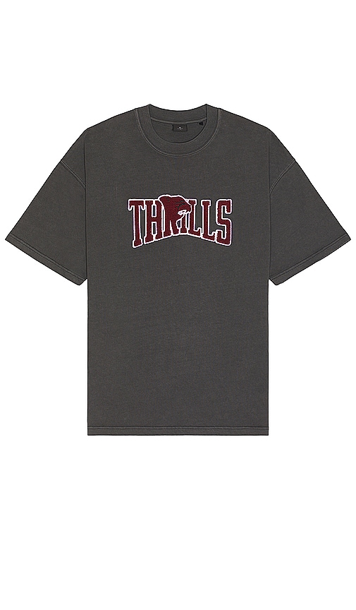 Thrills Stand Firm Box Fit Oversize Tee In Merch Black