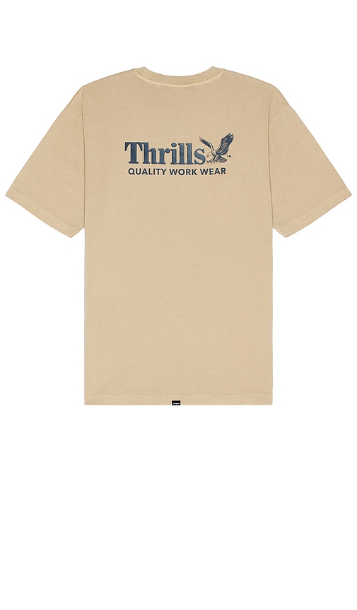 Shop Thrills Workwear Oversize Fit Tee In Cream