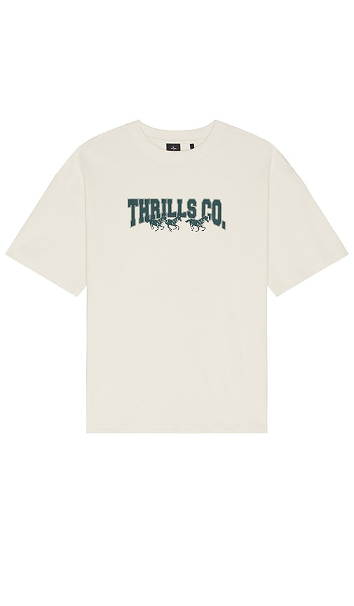 Thrills Chariot Rides On Box Fit Oversize Tee In White