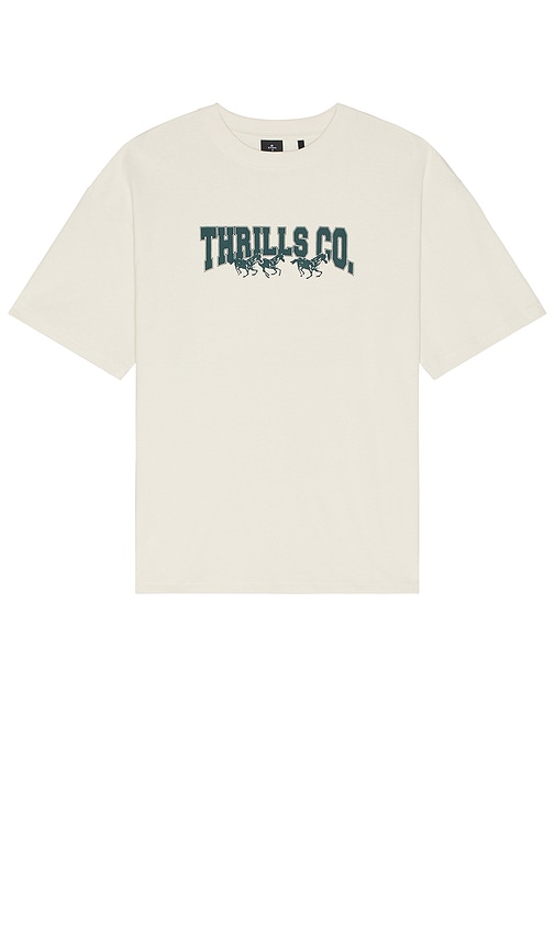 Thrills Chariot Rides On Box Fit Oversize Tee In White