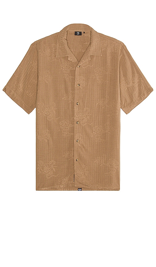 Revolve Men Clothing Shirts Short sleeved Shirts Engineered For Happiness Bowling Shirt in Tan. 
