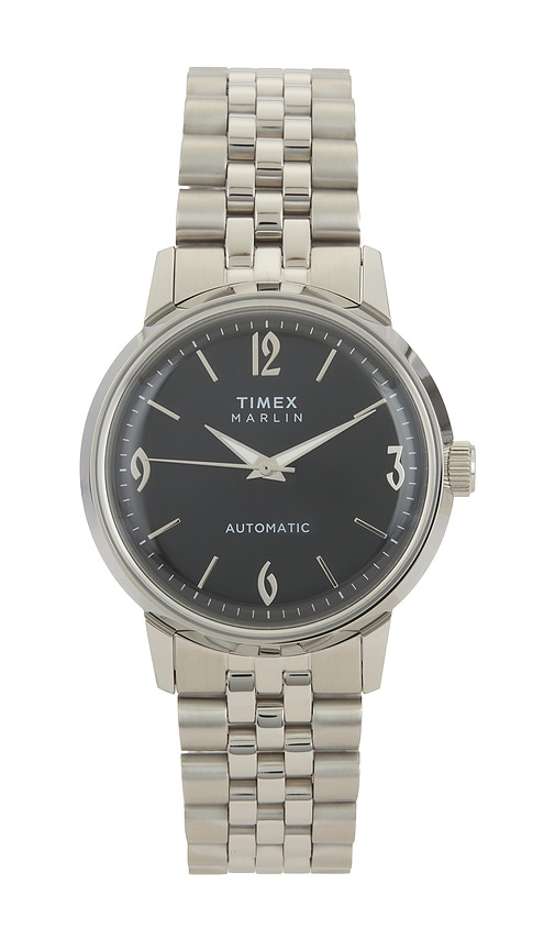 Marlin 40mm Watch in Metallic Silver.