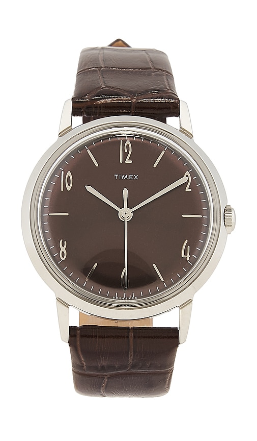 Marlin 34mm Watch in Brown.