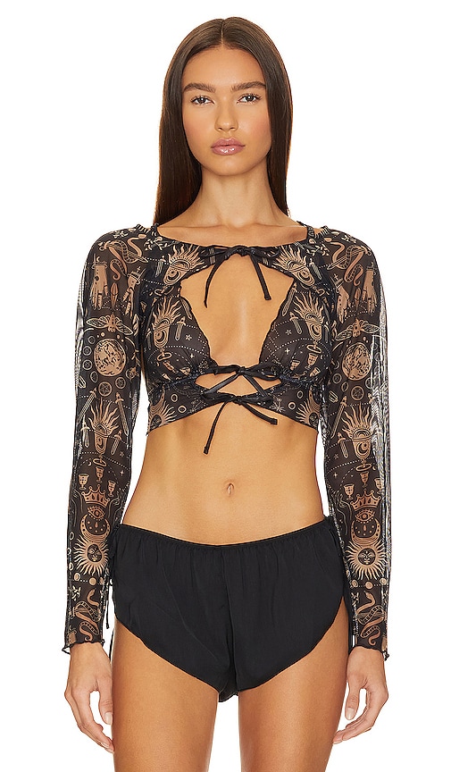 Shop Thistle And Spire Arcana Shrug In Black