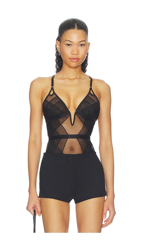 Thistle and Spire Eclipse Bodysuit in Black. - size XS (also in S, M, L, XL, 1X)