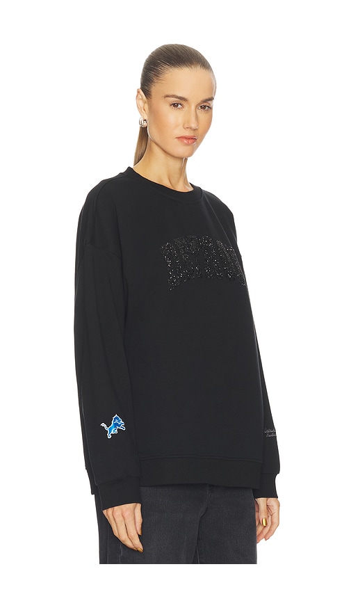 The Wild Collective Detroit Lions Sweatshirt In Black