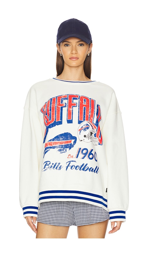 The Wild Collective Buffalo Bills Crewneck In White