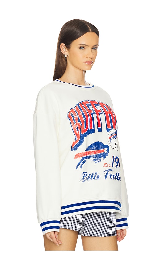 The Wild Collective Buffalo Bills Crewneck In White