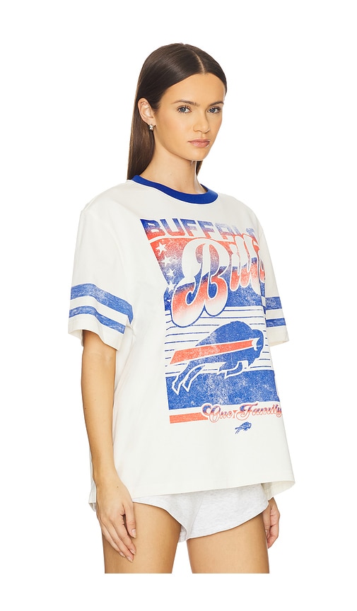 The Wild Collective Buffalo Bills Premium Band Tee In Brown