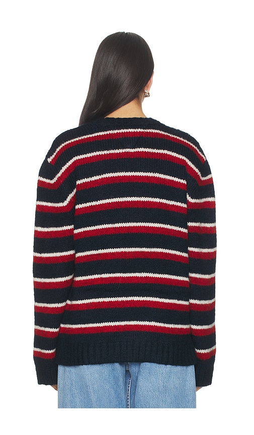  Tommy Jeans Strick Stripe Badge In Red. Größe S. Also In Xs, M, Xl/1x. 