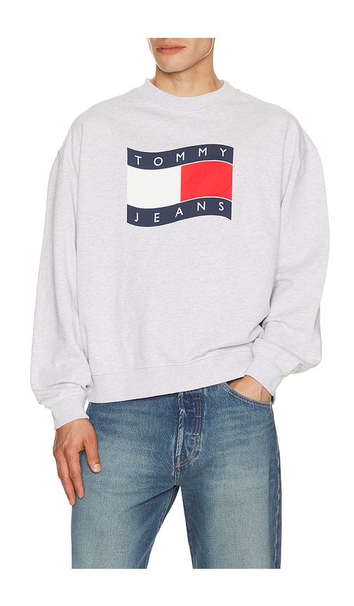 Tommy Jeans 90s Wavy Flag Crew Sweatshirt