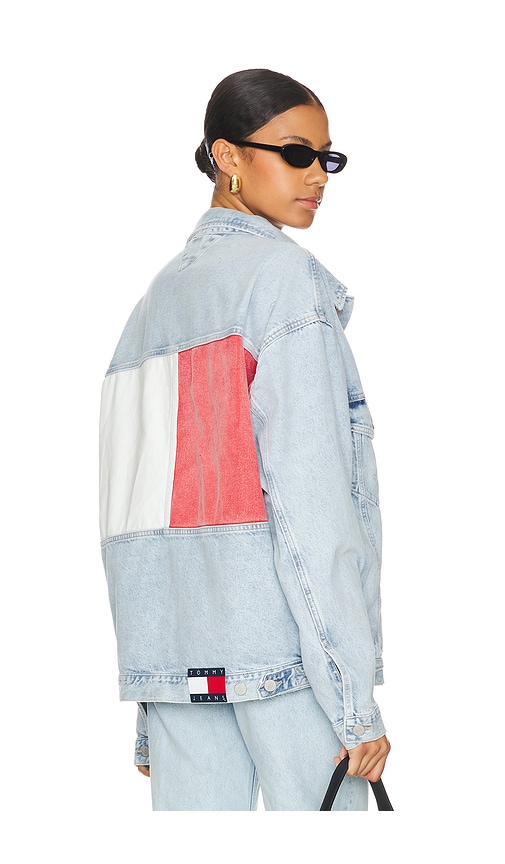 Tommy Jeans Aiden Oversized Trucker Jacket in Light Denim