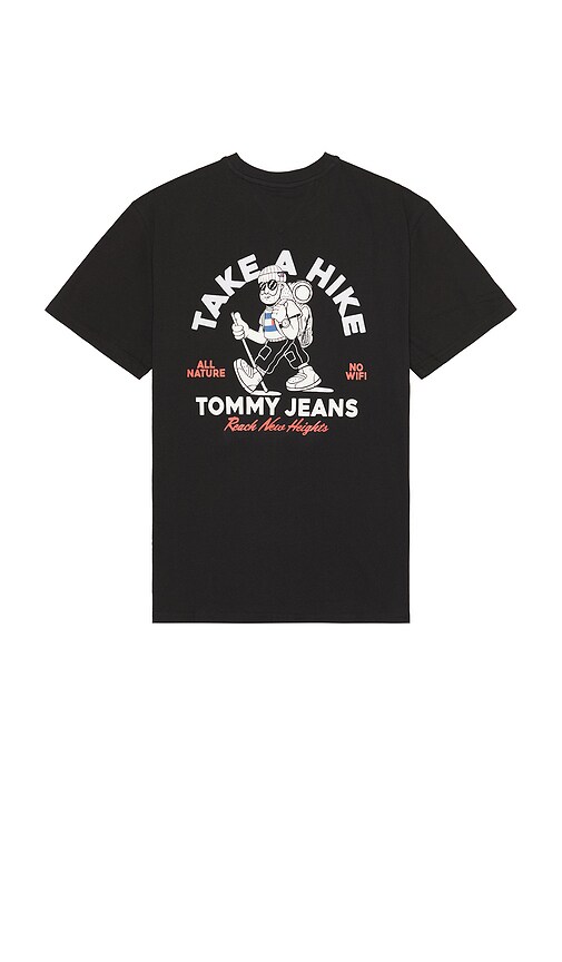 Tommy Jeans Shirt Outdoors Novelty In Black