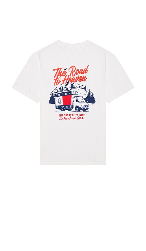 Tommy Jeans Outdoors Novelty Tee In White