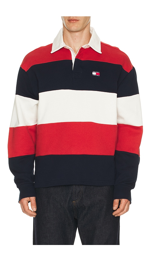 Tommy Jeans Relaxed Badge Stripe Rugby