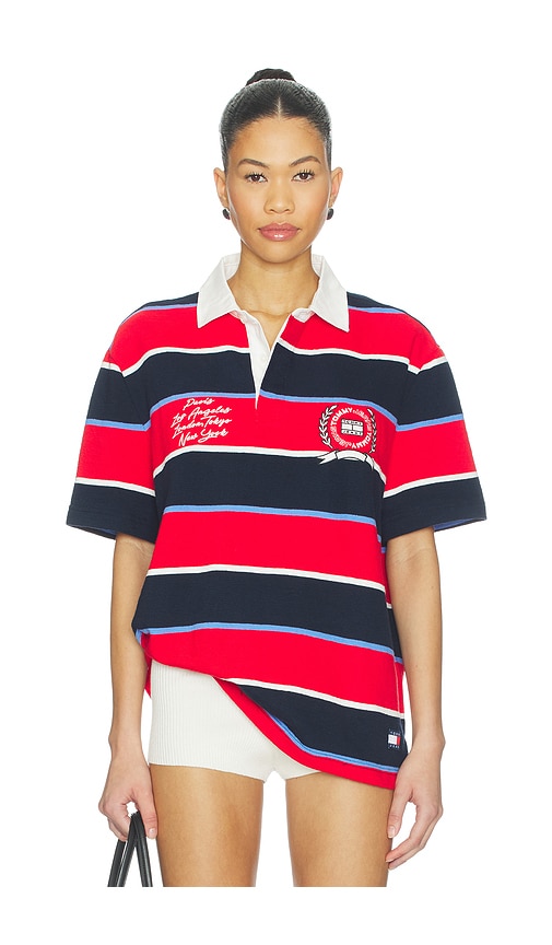 Tommy Jeans Relaxed Bold Stripe Rugby