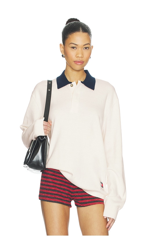 Tommy Jeans Woven Long Sleeve Rugby