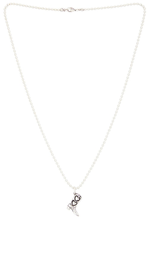 Shop Two Jeys Boot Necklace In Plata