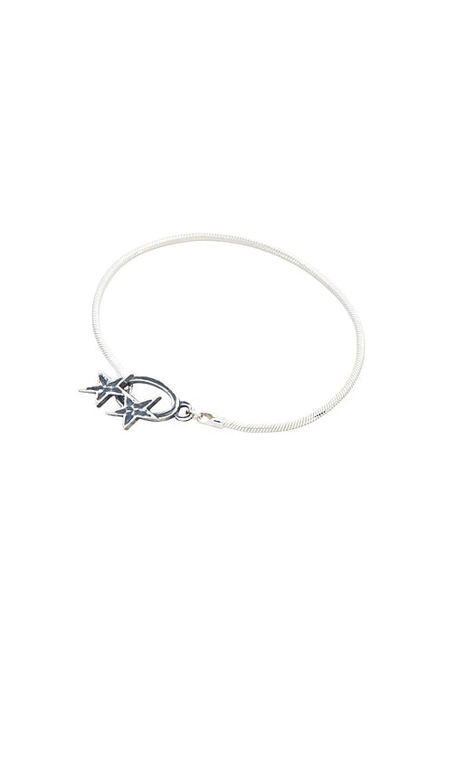 Two Jeys Icon Clasp Bracelet In Silver