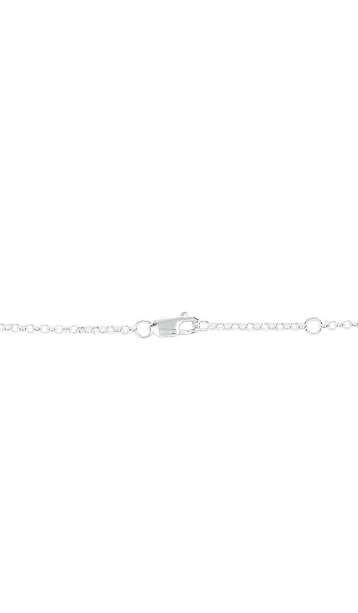  Two Jeys Icon Link Ruby Necklace In Metallic Silver. 