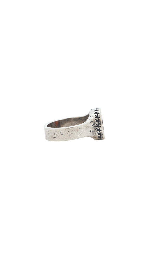 Two Jeys Icon Link Ruby Ring In Silver