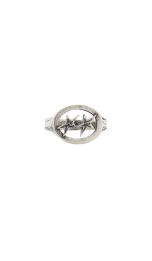 Two Jeys Mini Superstar Ring in Metallic Silver. - size 18 (also in 16, 20, 22)