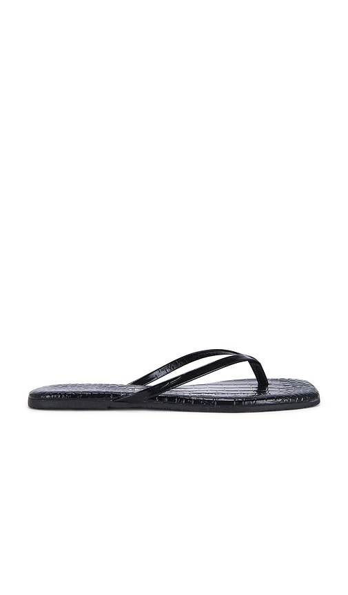 Tkees Square Toe Lily Sandal In Sable Croc
