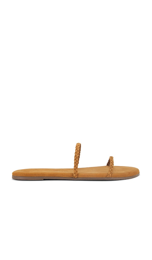 Shop Tkees Gemma Braid Sandal In Camel