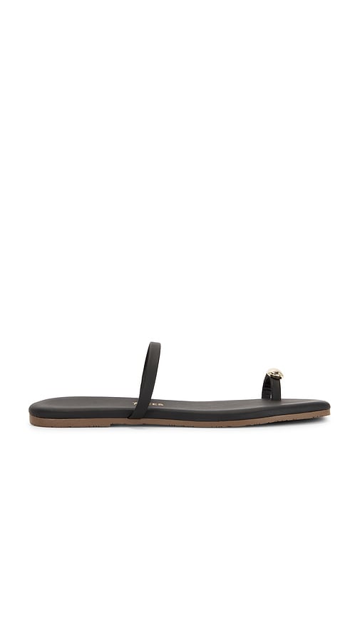 Tkees Colette Toe Loop Sandal In Black