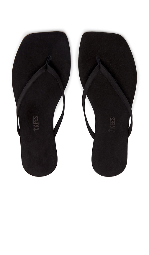 TKEES Square Toe Lily Suede Sandal