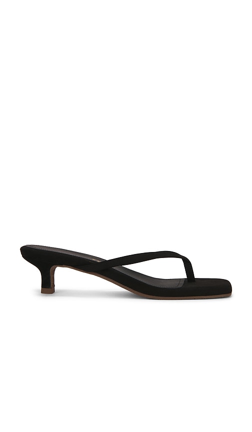 Tkees Julia Square Toe Suede Flip Flop In Black