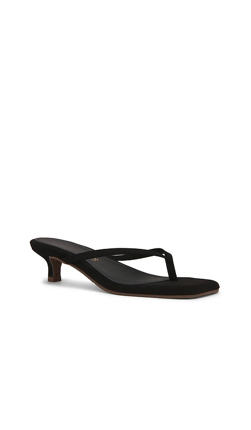 Tkees Julia Square Toe Suede Flip Flop In Black