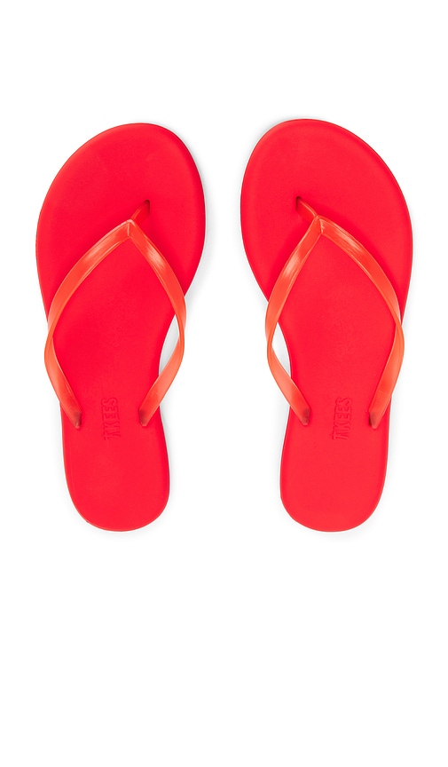 Tkees Aqua Jelly Flip Flops Sol Red