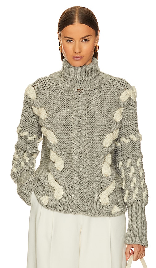 The Knotty Ones Barbora Sweater In Grey