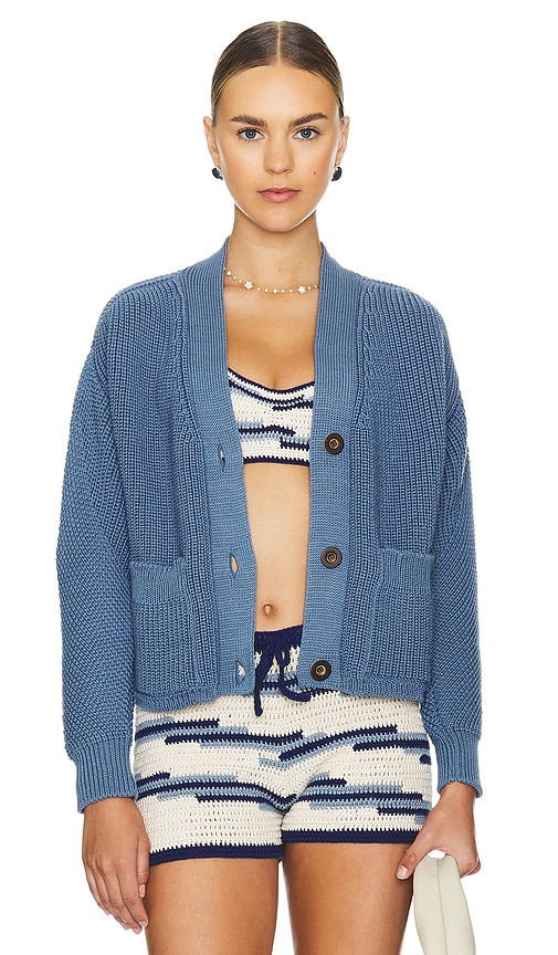 Shop The Knotty Ones Preila Cardigan In Blue