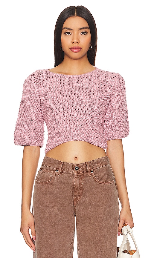 Shop The Knotty Ones Lake Galve Top In 灰粉色