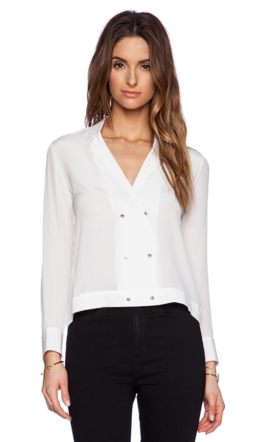 Button Silk Blouse