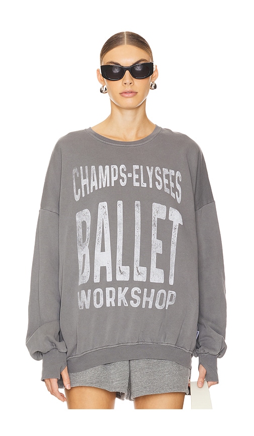 Shop The Laundry Room Champs Elysees Ballet Sweatshirt In Gravity Grey