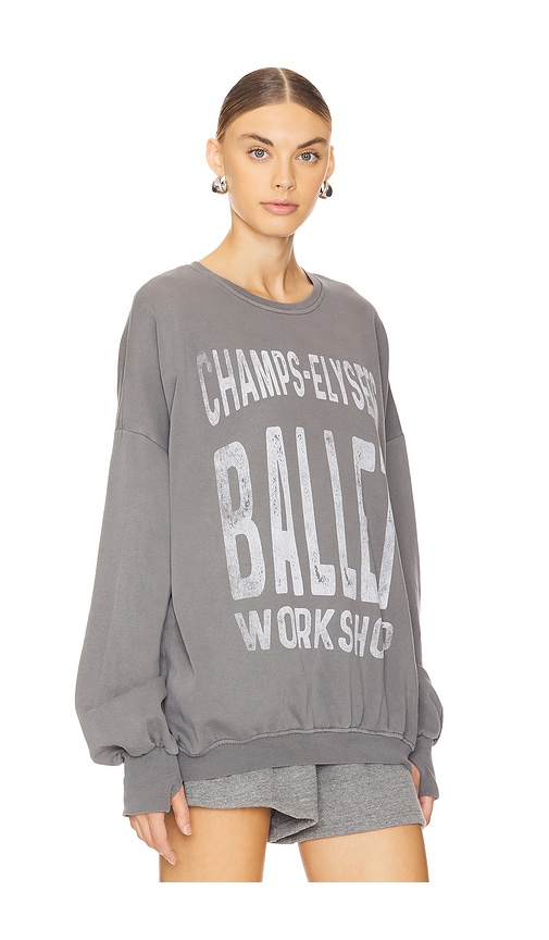 Shop The Laundry Room Champs Elysees Ballet Sweatshirt In Gravity Grey