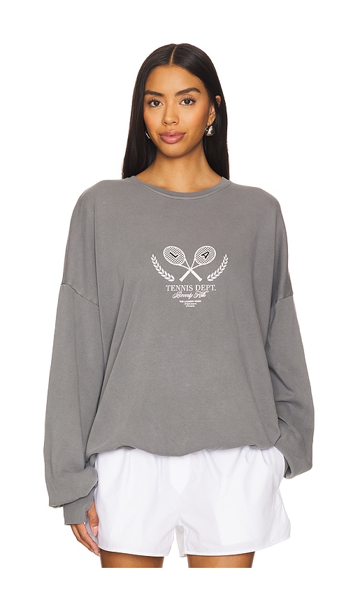 Shop The Laundry Room Beverly Hills Tennis Sweatshirt In Grey