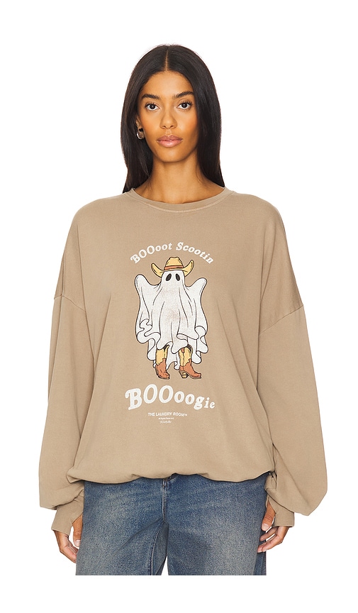 The Laundry Room Boooot Scootin Boooogie Jumper In Camel