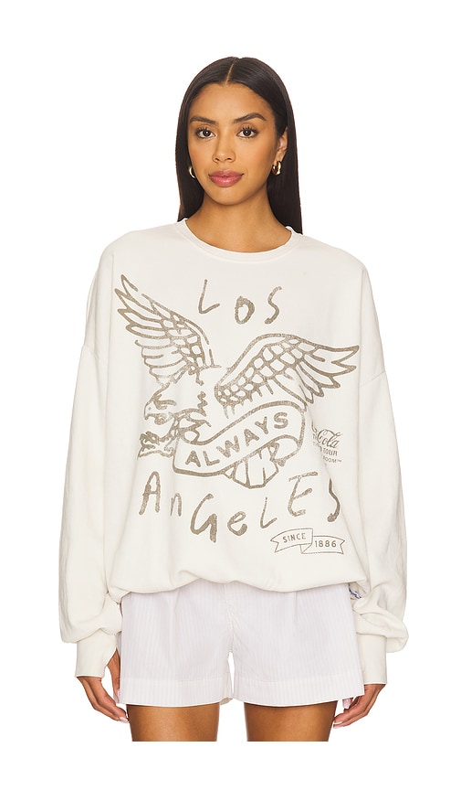 Always Los Angeles Sweatshirt in Cream. - size XL (also in L, M, S, XS)