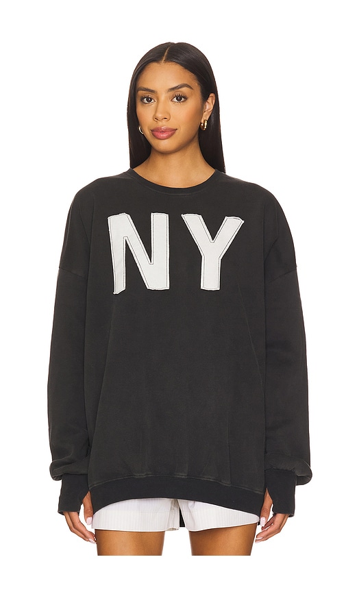 Big in Ny Sweatshirt in Charcoal. - size XL (also in L, M, S, XS)