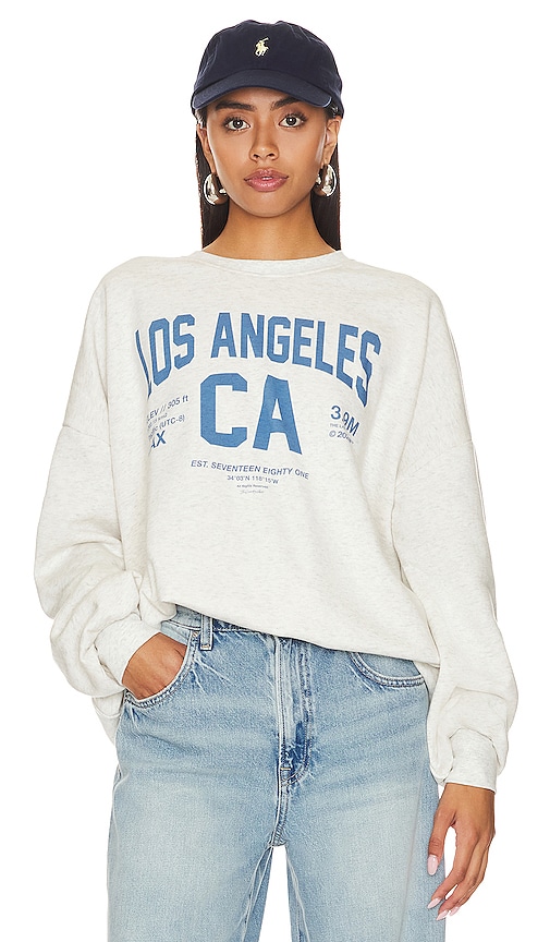 The Laundry Room Welcome To Los Angeles Jumper In Light Grey