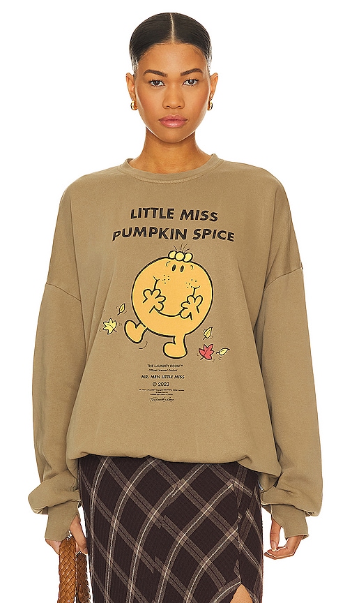 The Laundry Room Little Miss Pumpkin Spice Jumper In Camel Gold