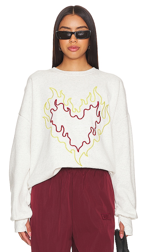 Shop The Laundry Room Burn Heart Jumper In 荔枝皮