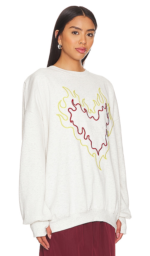 Shop The Laundry Room Burn Heart Jumper In 荔枝皮
