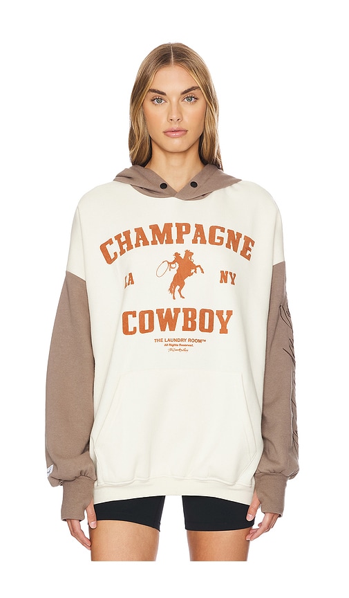 Shop The Laundry Room Champagne Cowboy Hideout Hoodie In Stardust & Brown